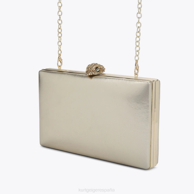 Kurt Geiger mujer bolso de mano Kensington con cristales de Londres 2LPR59 | bolsas oro